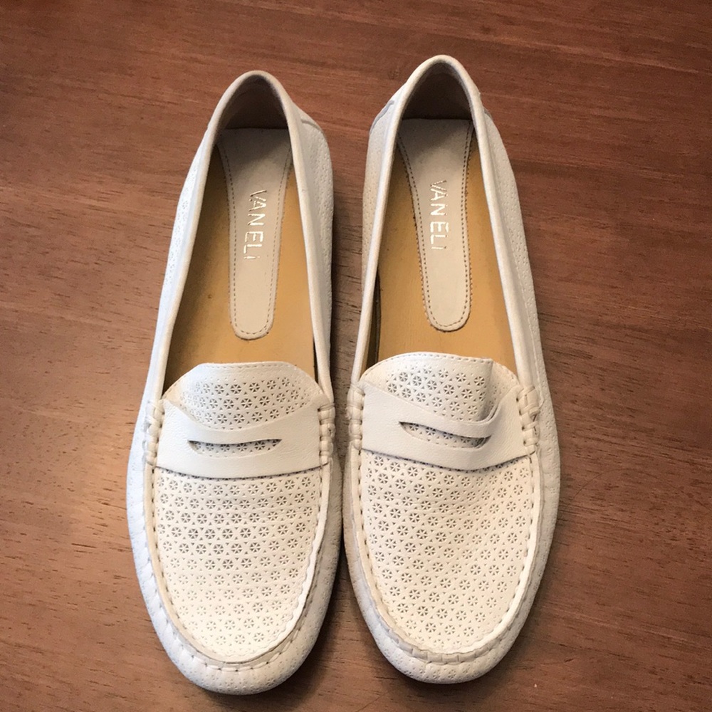Vaneli White Loafers